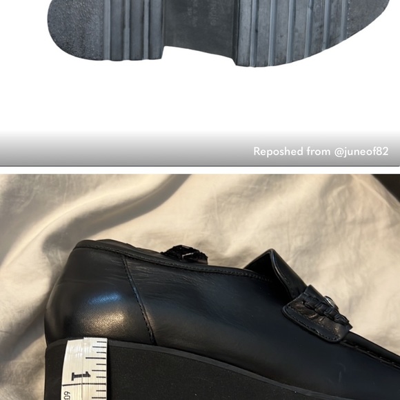 Maje Flatzstud Plat Foam loafer in leather and studs size 37 - Picture 8 of 8